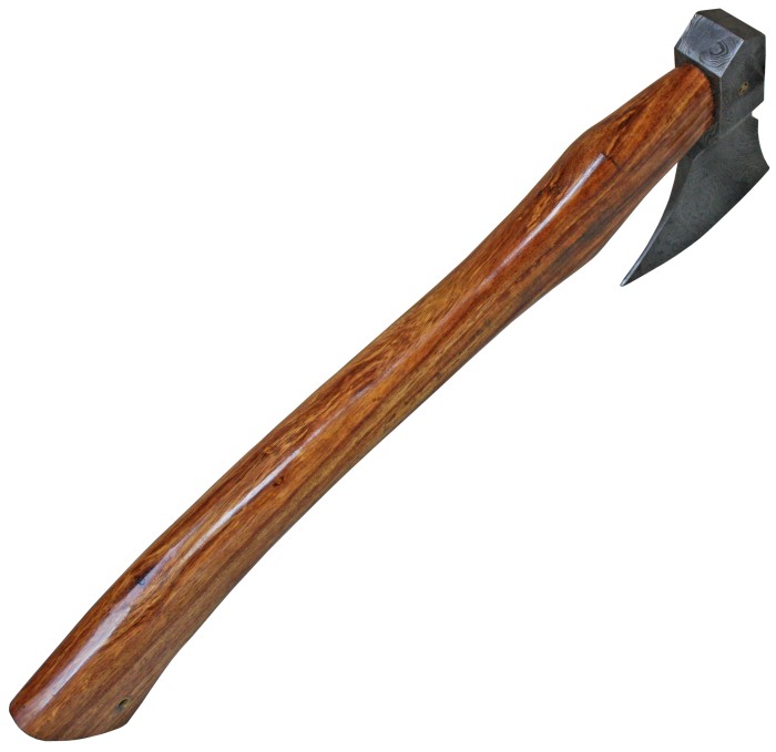 Haller, ax with damask blade, with wooden handle